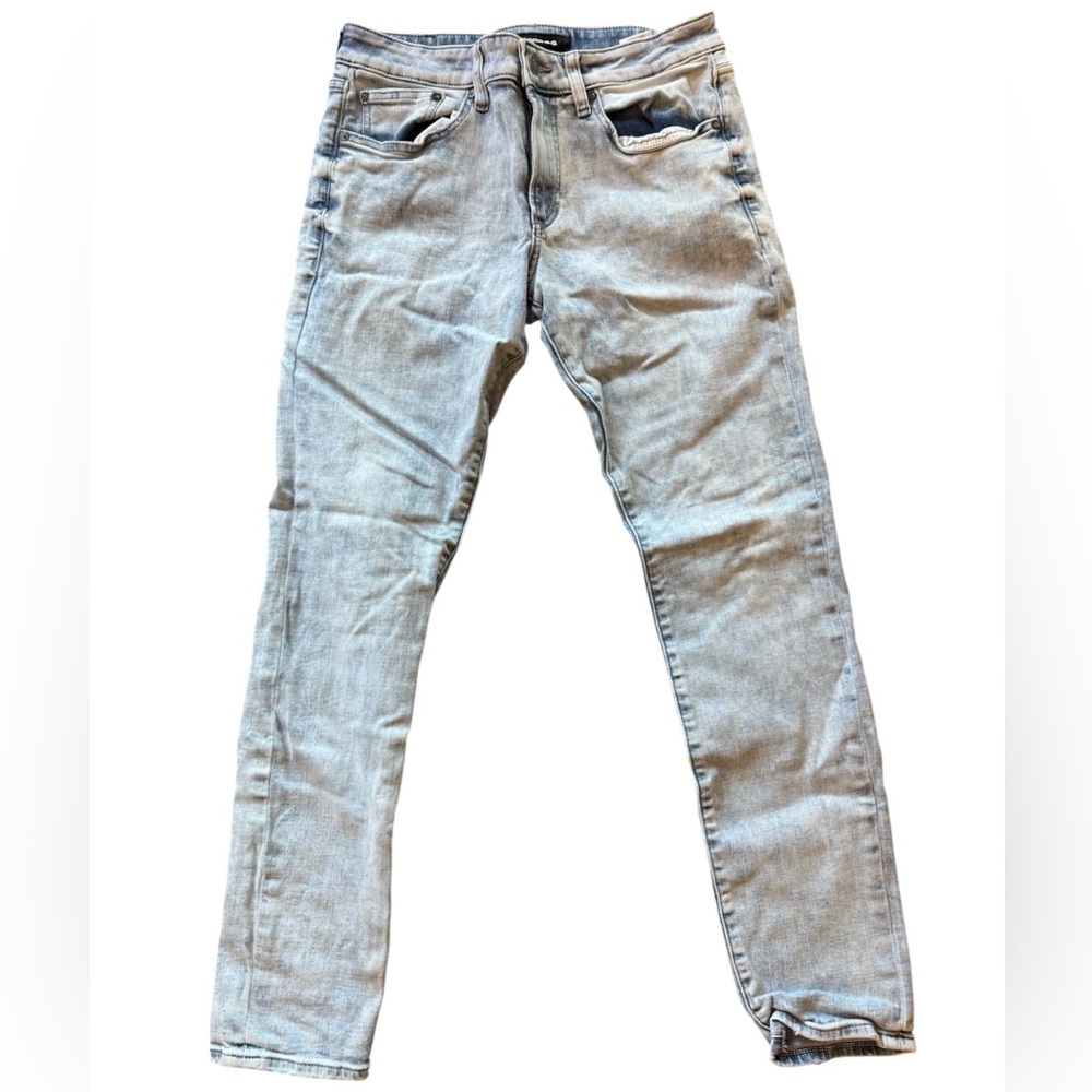Men’s Express Light Blue Hyper Stretch Skinny Jeans 30x32